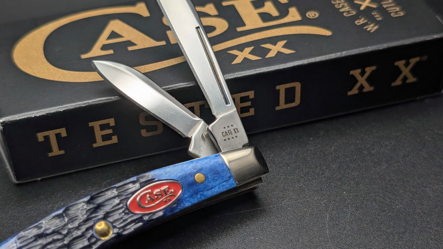 Case Small Congress Navy Blue Bone Rogers Jig Model # 6893 Pattern (6468 SS)