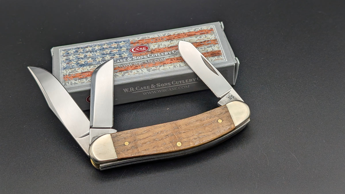 Case Sowbelly Natural Curly Oak Model # 53308 Pattern (TB7339 SS)