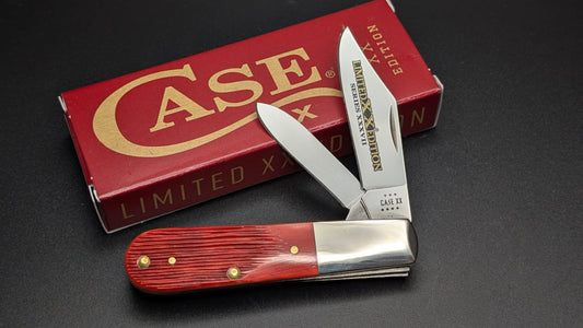 Case Barlow Limited XX Edition XXXVII Old Red Bone Barnboard Jig Model # 12214 Pattern (62009 1/2 SS)