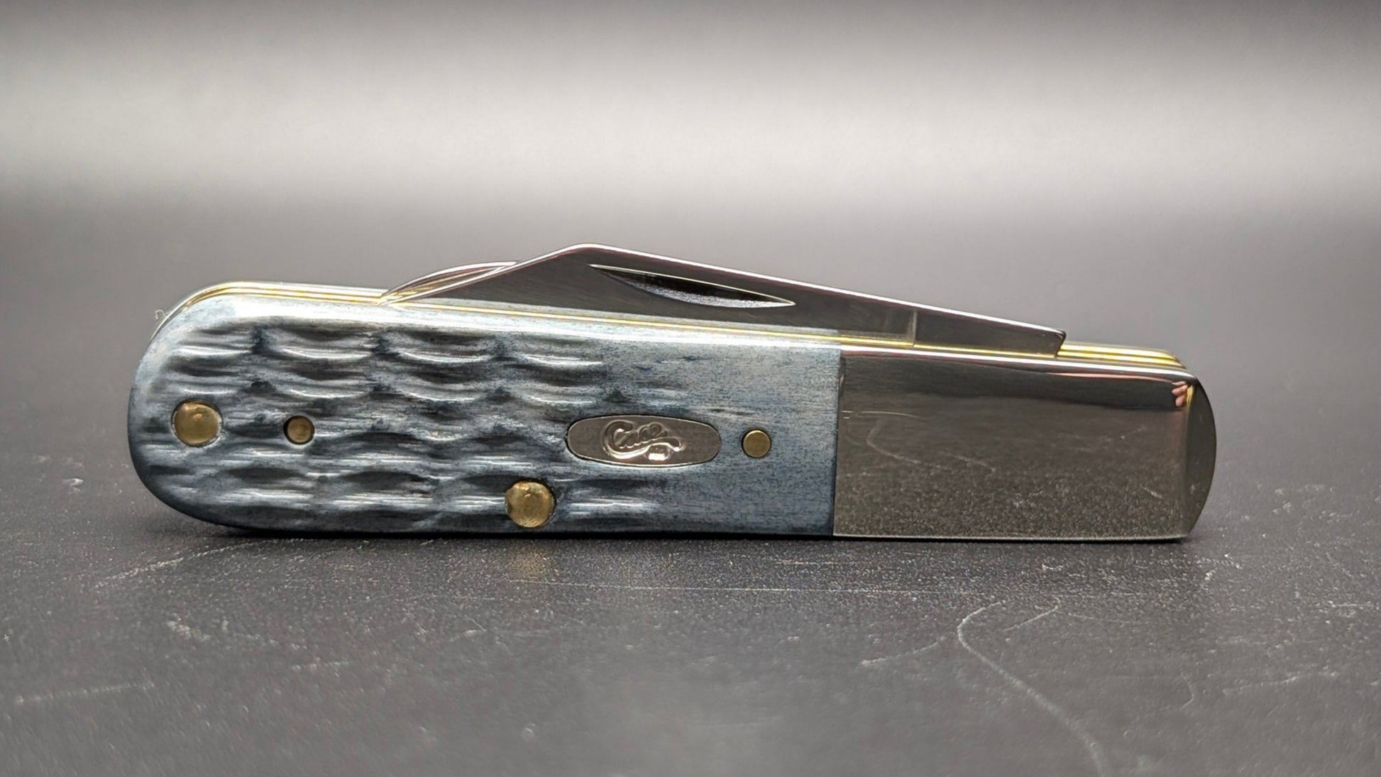 Case Barlow Pocket Worn Gray Bone Crandall Jig Model # 58423 Pattern (62009 1/2 CS)