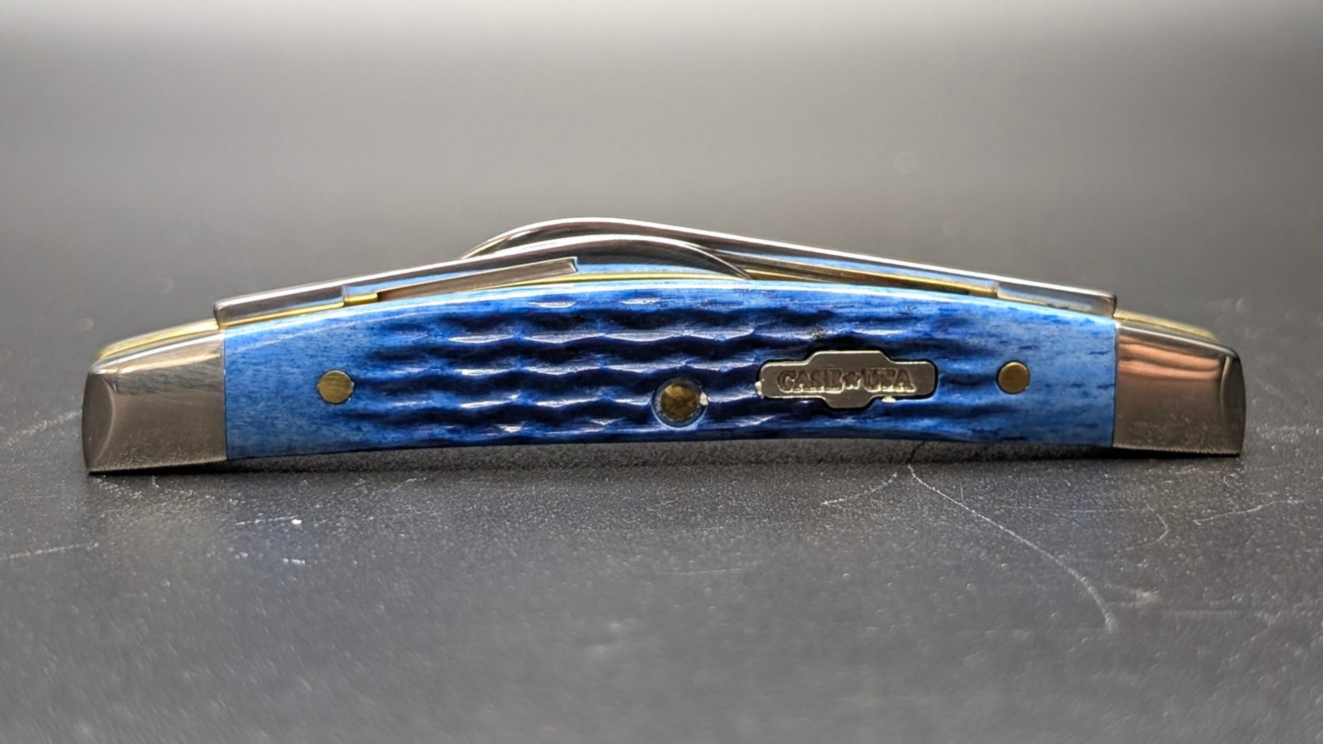 Case Small Congress Blue Bone Rogers Corn Cob Jig Model # 2845 Pattern (6268 SS)