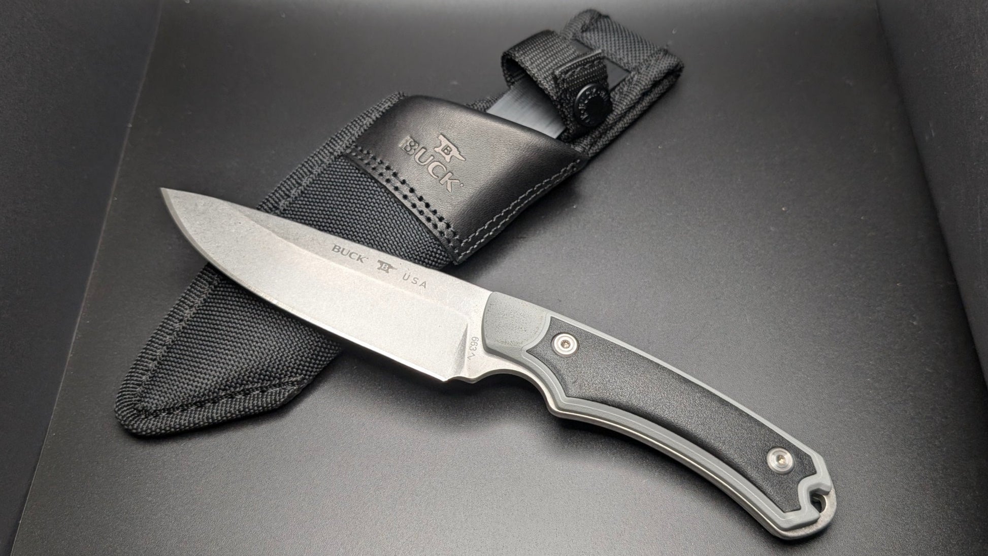 Out of sheath Front of blade