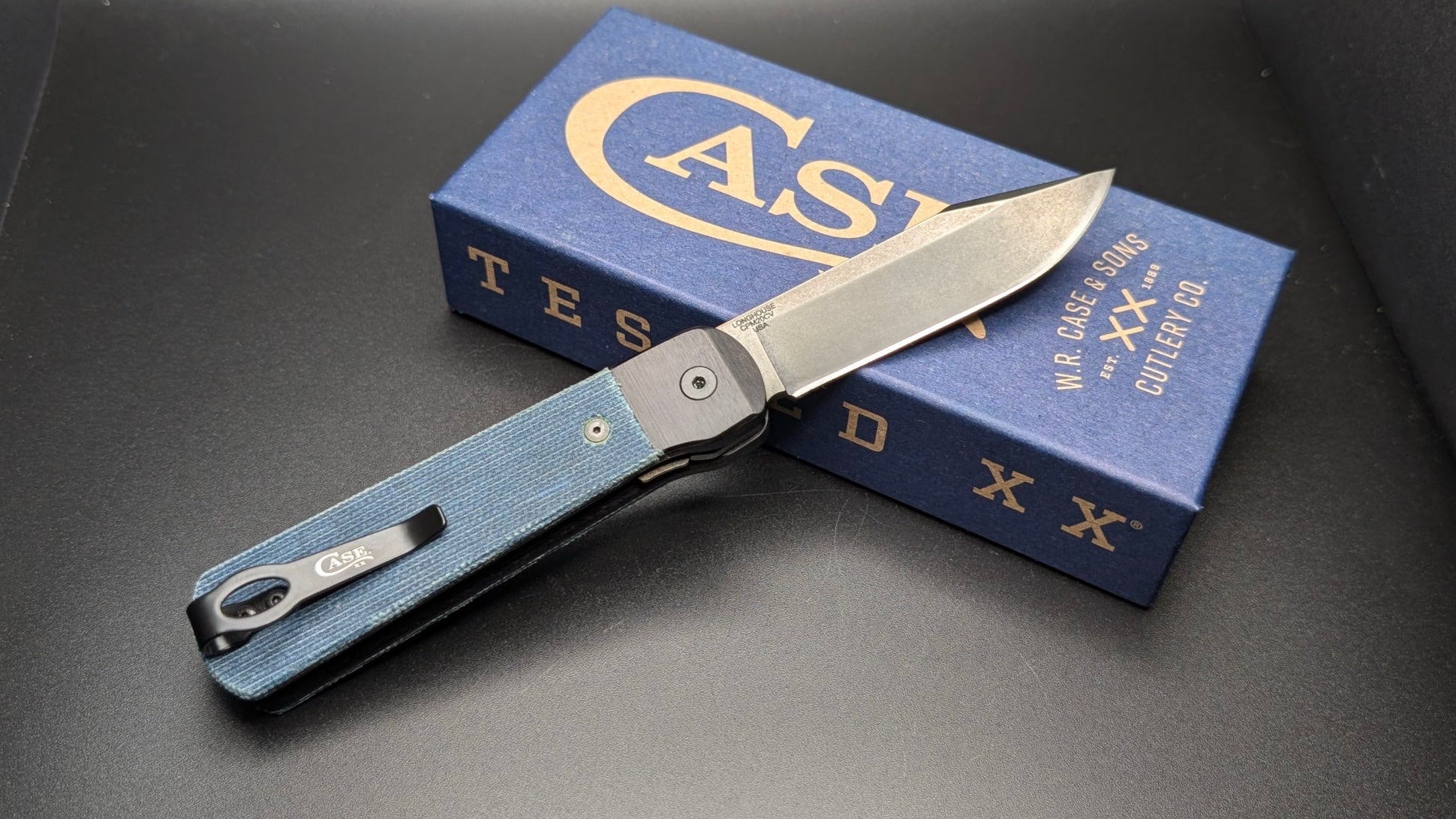Case Longhouse Blue Denim Canvas 